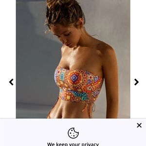 Luli Fama Colorful swim top.